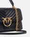 Сумка Pinko Classic Lady Love Bag Puff Chevron через плече з бронзовою фурнітурою в чорній стьобаній шкірі 17x8х26 см 100043A0GKZ99Q 100043A0GKZ99Q фото 4