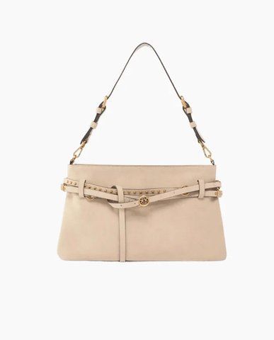 Сумка Pinko Belt Bag Big Suede через плечо замша бежевий 20x8х33 см 106176A0F6C50Q 106176A0F6C50Q фото