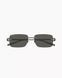 Сонцезахисні окуляри прямокутні Gucci Rimless у сірій оправі GG1703-001 фото 1