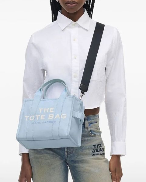 Сумка Marc Jacobs The Canvas Small Tote Bag через плече бавовна світло-блакитна 26x13х21 см M0016493465 M0016493465 фото