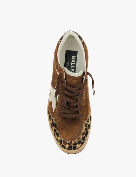 Жіночі кеди Golden Goose Ball-Star Classic шкіра коричневі з тваринним принтом GWF00117F00806455732 GWF00117F00806455732 фото