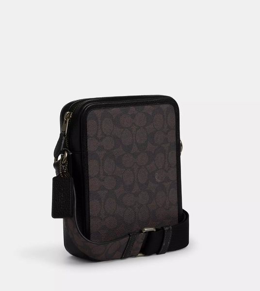 Чоловіча сумка Coach Sullivan Crossbody Bag In Signature Canvas  CAT78_1 фото