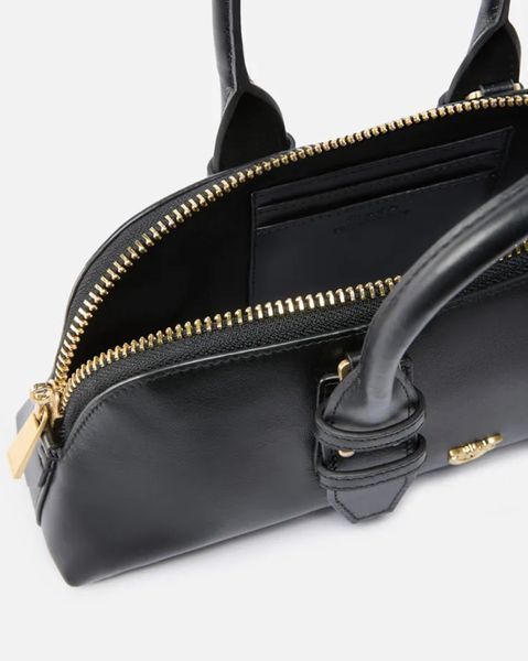 Сумка Pinko Escape Bag Baguette через плече у гладкій шкірі з бронзовою фурнітурою чорний 28x8х23 см 105334A0QOZ99V 105334A0QOZ99V фото