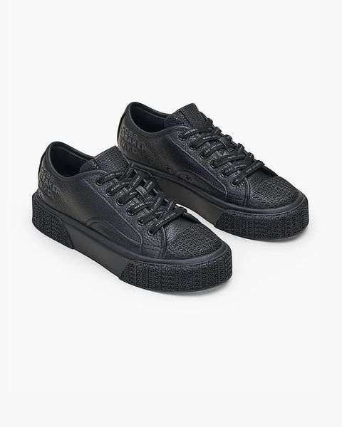 Жіночі кеди Marc Jacobs The Leather Sneaker чорний шкіра 2R4FSN001F17 001 2R4FSN001F17 001 фото