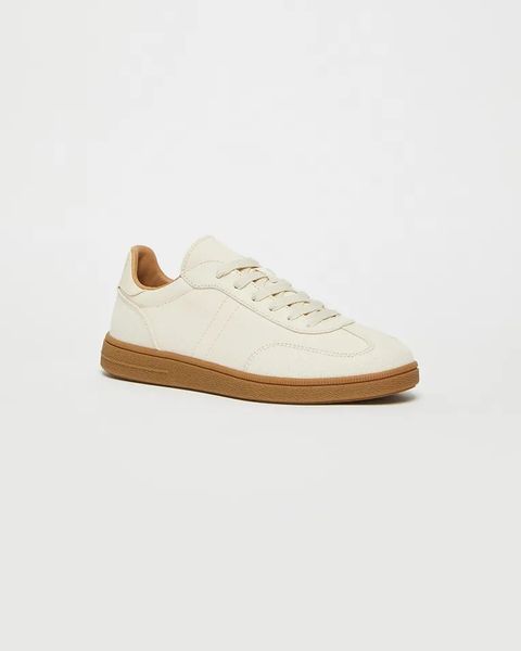 Жіночі кросівки Max Mara Nuble Canvas Ecr&ugrave; бавовна молочна 25167610176 фото